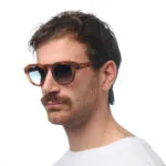 Okkia Sunglasses ZENO Sahara Havana (Green Lenses) - Image 10