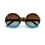 Okkia Sunglasses Monica Round Havana Blue