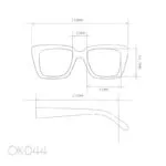 Okkia Sunglasses ELBA Black Pink - Image 2