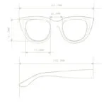 Okkia Sunglasses SILVIA Classic Havana Blue/Pink Lenses - Image 8