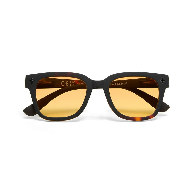 Okkia Sunglasses GIOVANNI Havana Black Yellow Lenses