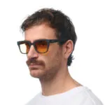 Okkia Sunglasses GIOVANNI Havana Black Yellow Lenses - Image 8