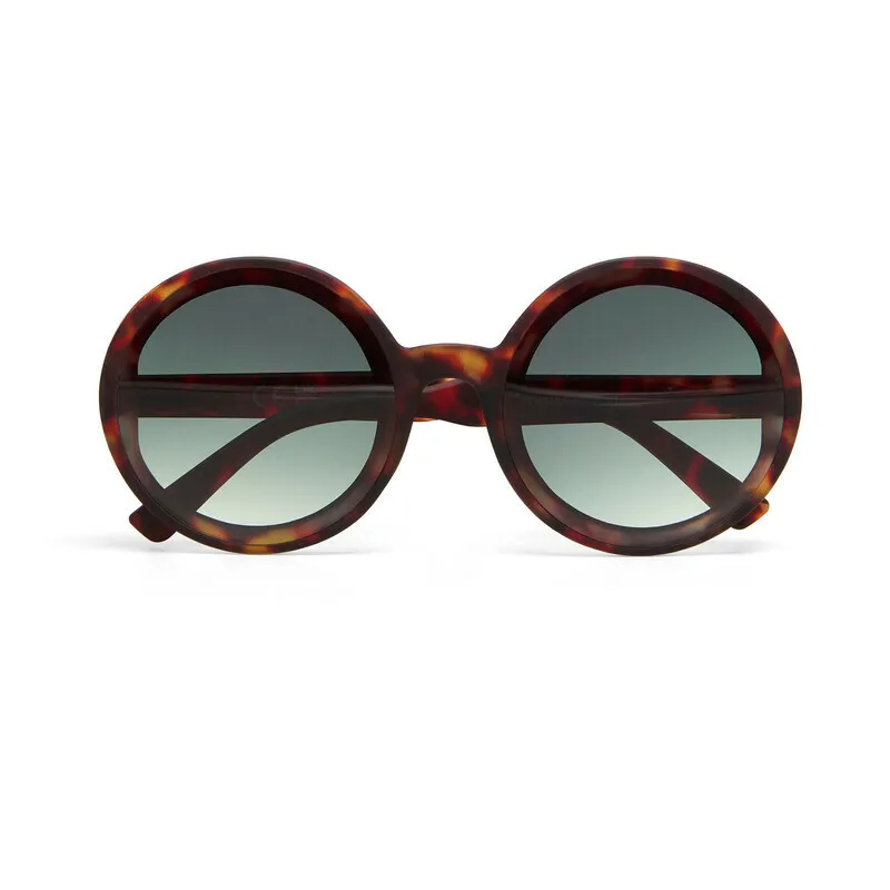 Okkia Sunglasses MONICA Classic Havana (Green Lenses)