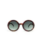 Okkia Sunglasses MONICA Classic Havana (Green Lenses) - Image 7