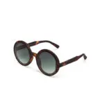 Okkia Sunglasses MONICA Classic Havana (Green Lenses) - Image 5