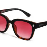 Okkia Sunglasses GIOVANNI Havana Black Red Lenses - Image 8