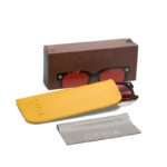 Okkia Sunglasses Giovanni Havana Black Red Lenses - Image 6