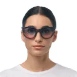 Okkia Sunglasses SILVIA Classic Havana Blue/Pink Lenses - Image 7