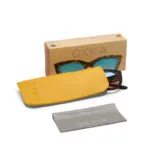 Okkia Sunglasses SILVIA Classic Havana Blue/Pink Lenses - Image 2