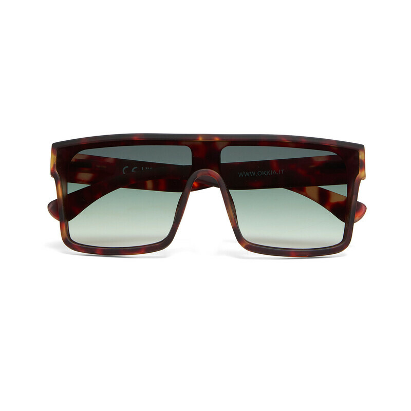 Okkia Sunglasses Tokyo Classic Havana Green Lenses