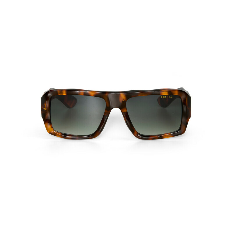 Okkia x Seletti Sunglasses KANSAS Classic Havana Green Lenses