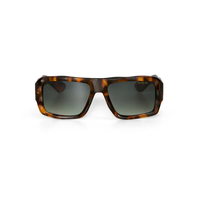 Okkia x Seletti Sunglasses KANSAS Classic Havana Green Lenses