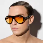 Okkia x Seletti Sunglasses FLORIDA Black Yellow Lenses - Image 2