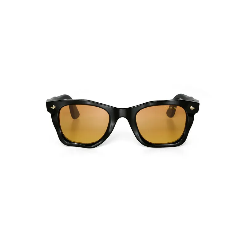 Okkia x Seletti Sunglasses DAKOTA Black Yellow Lenses