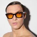 Okkia x Seletti Sunglasses DAKOTA Black Yellow Lenses - Image 3