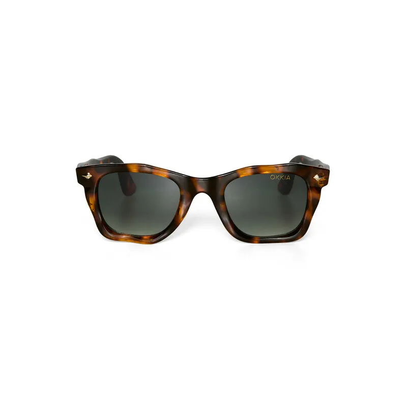 Okkia x Seletti Sunglasses DAKOTA Havana Green Lenses