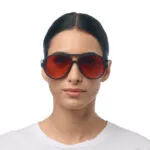 Okkia Sunglasses ALESSIO Black Red Lenses - Image 8