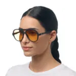 Okkia Sunglasses ALESSIO Black Yellow Lenses - Image 7