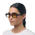 Okkia Sunglasses ANDREA Black (Yellow lenses) - Image 6