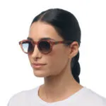 Okkia Sunglasses MILANO Sahara Havana (Green Lenses) - Image 9