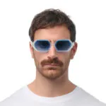 Okkia Sunglasses ANDREA Clear (Dark Blue lenses) - Image 9