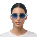 Okkia Sunglasses ANDREA Clear (Dark Blue lenses) - Image 8
