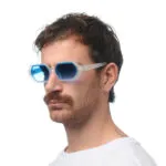 Okkia Sunglasses ANDREA Clear (Dark Blue lenses) - Image 7