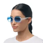 Okkia Sunglasses ANDREA Clear (Dark Blue lenses) - Image 6