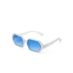 Okkia Sunglasses ANDREA Clear (Dark Blue lenses) - Image 4