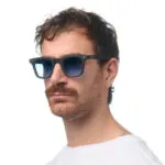 Okkia Sunglasses FIRENZE Havana Black (Blue Lens) - Image 10