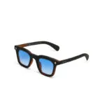 Okkia Sunglasses FIRENZE Havana Black (Blue Lens) - Image 7