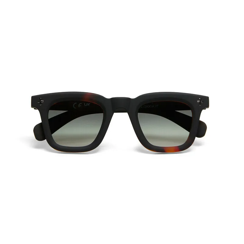 Okkia Sunglasses FIRENZE Havana Black (Green Lenses)