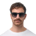 Okkia Sunglasses FIRENZE Havana Black (Green Lenses) - Image 3