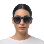 Okkia Sunglasses FIRENZE Havana Black (Green Lenses) - Image 2