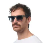 Okkia Sunglasses FIRENZE Havana Black (Green Lenses) - Image 10