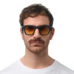 Okkia Sunglasses FIRENZE Havana Black (Yellow Lenses) - Image 3