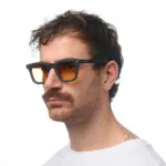 Okkia Sunglasses FIRENZE Havana Black (Yellow Lenses) - Image 10