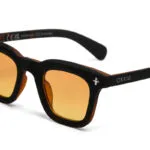Okkia Sunglasses FIRENZE Havana Black (Yellow Lenses) - Image 6