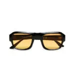 Okkia CLUB Sunglasses STROMBOLI Black (Yellow Lenses)