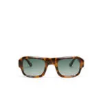 Okkia CLUB Sunglasses STROMBOLI Classic Havana (Green Lenses) - Image 4