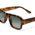 Okkia CLUB Sunglasses STROMBOLI Classic Havana (Green Lenses) - Image 5