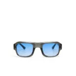 Okkia CLUB Sunglasses STROMBOLI Translucent Smoke (Blue Lenses) - Image 4
