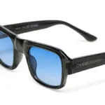 Okkia CLUB Sunglasses STROMBOLI Translucent Smoke (Blue Lenses) - Image 5