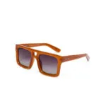 Okkia CLUB Sunglasses VULCANO Jelly Orange (Black Lenses) - Image 3