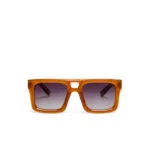Okkia CLUB Sunglasses VULCANO Jelly Orange (Black Lenses) - Image 4