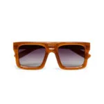 Okkia CLUB Sunglasses VULCANO Jelly Orange (Black Lenses)