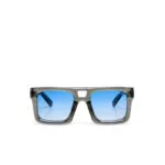 Okkia CLUB Sunglasses VULCANO Translucent Smoke (Blue Lenses) - Image 4