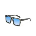 Okkia CLUB Sunglasses VULCANO Translucent Smoke (Blue Lenses) - Image 3