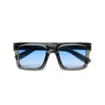Okkia CLUB Sunglasses VULCANO Translucent Smoke (Blue Lenses)