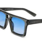 Okkia CLUB Sunglasses VULCANO Translucent Smoke (Blue Lenses) - Image 5